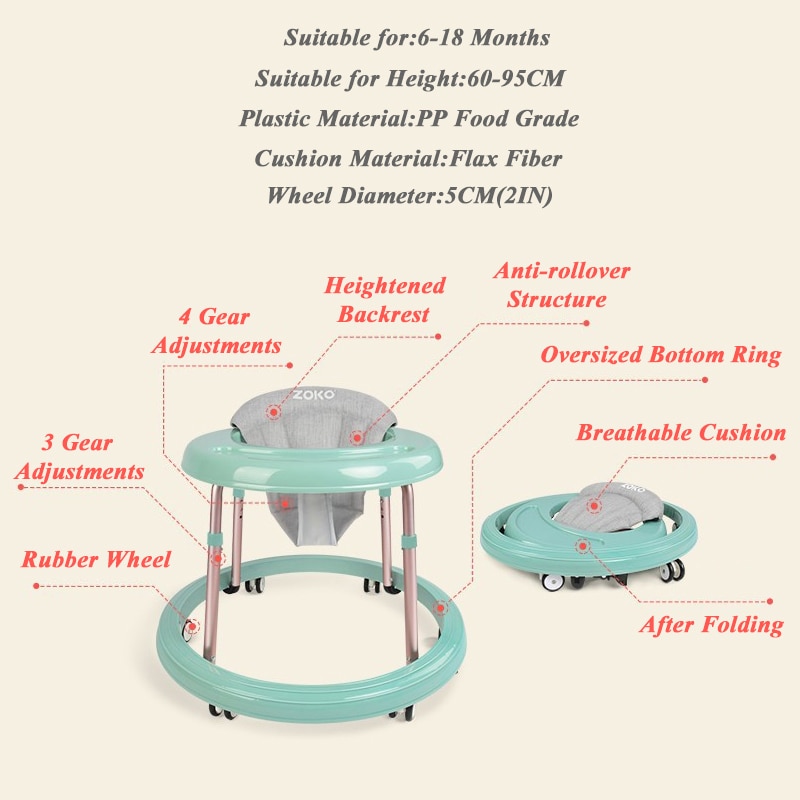 Child Walker With Adjustable Height